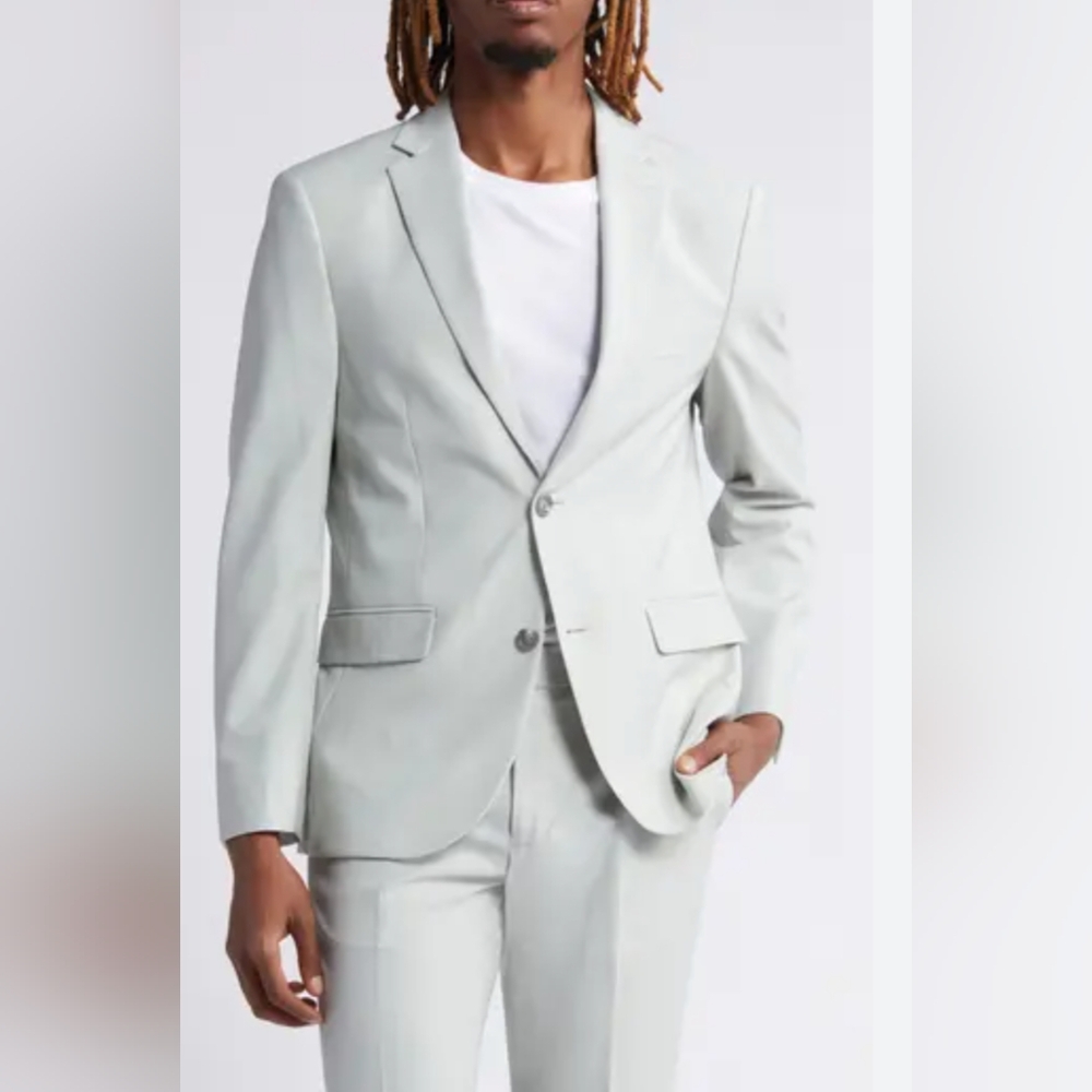 Open Edit Silicate Green Wool Blend Sportcoat 36R